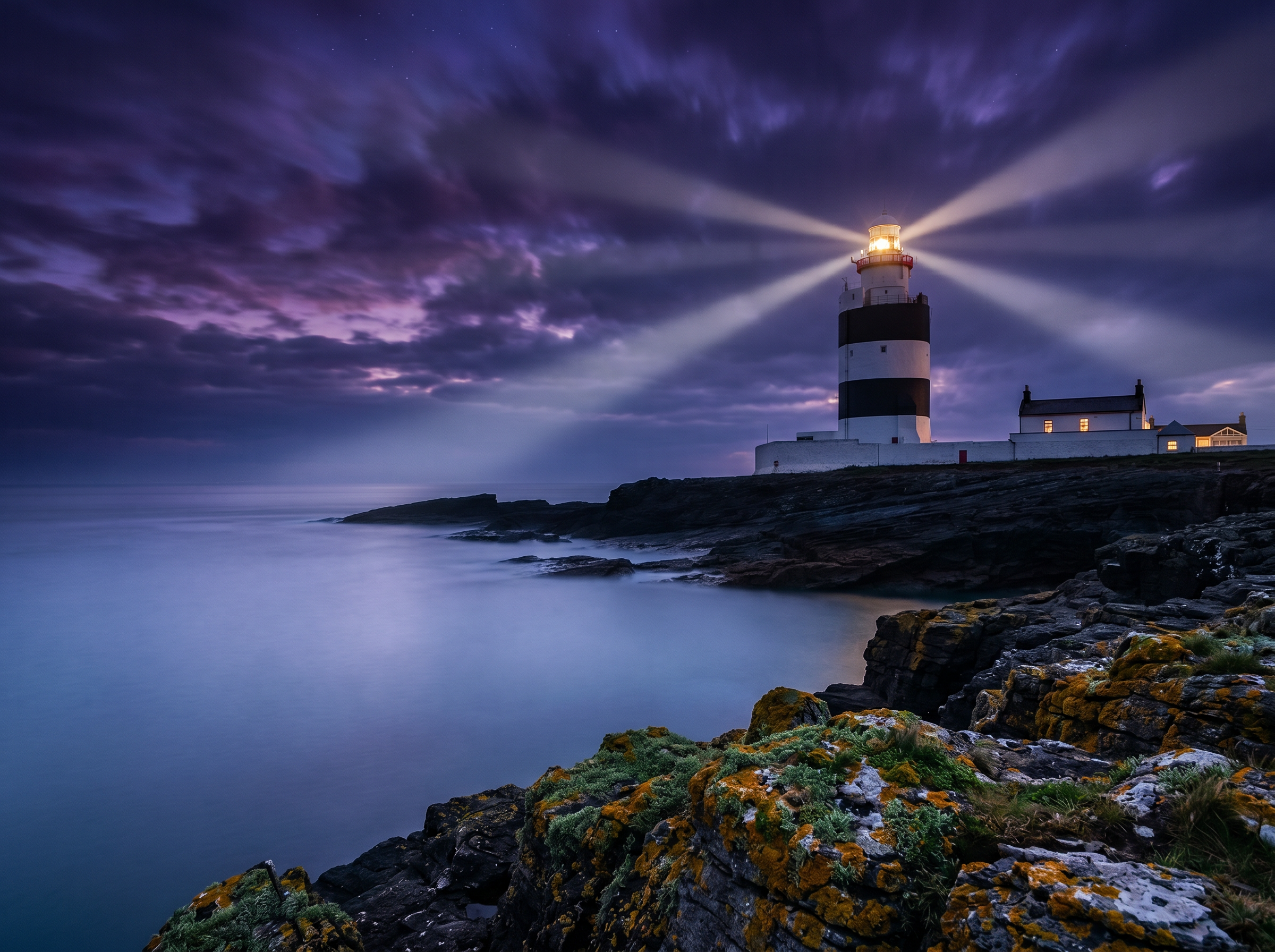 Hook Head Lighthouse Wexford at blue hour