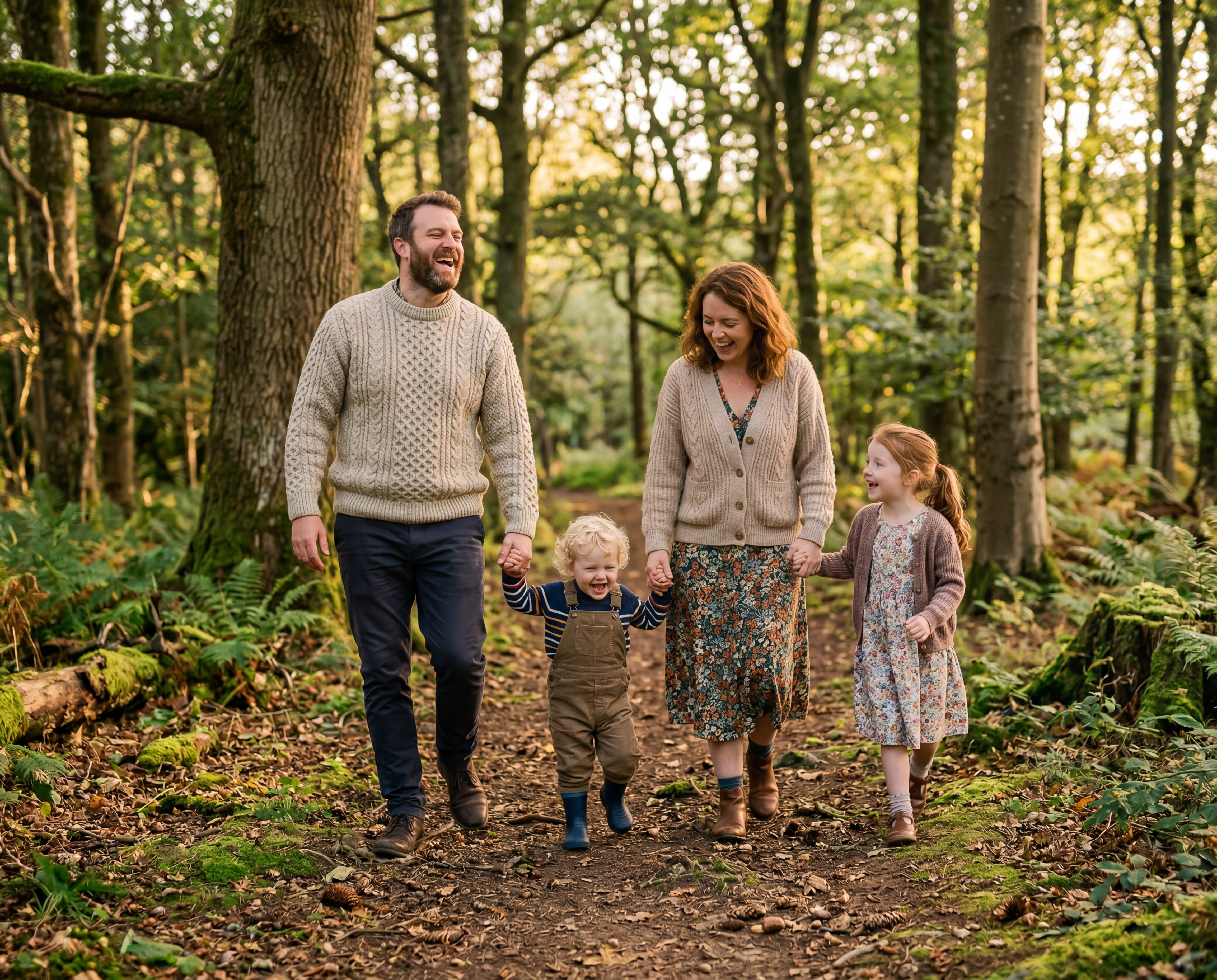 Irish family portrait outdoor candid Wexford